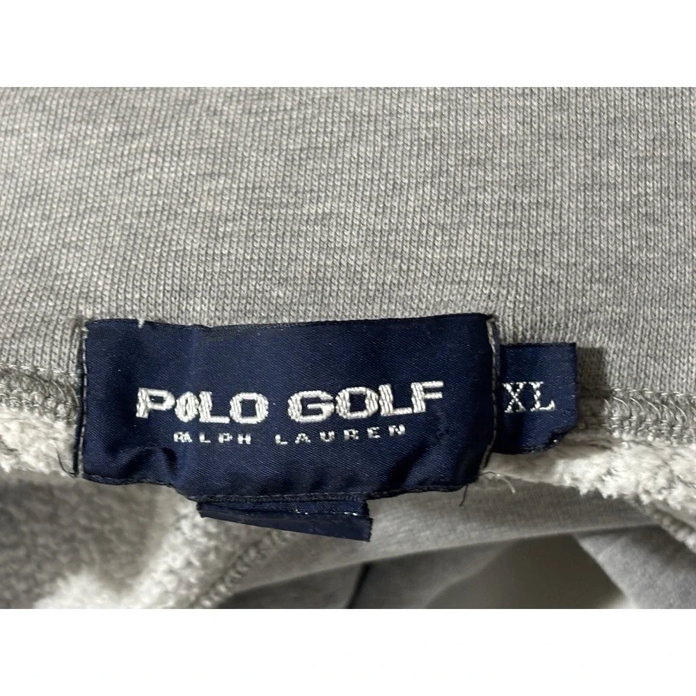 Polo Ralph Lauren Golf Sweatshirt Mens XL Gray Turtleneck Pullover Vintage 90s